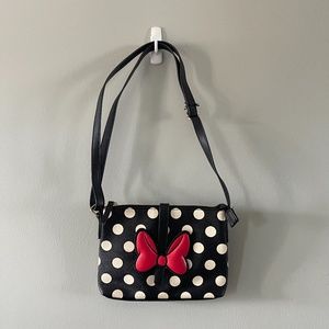Disney Parks Minnie Mouse Polka Dot Striped Bow Purse